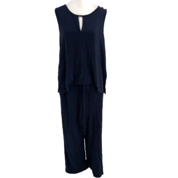 CAbi Summer Sleeveless Jumpsuit #5954 Navy Size: Small - Picture 2 of 10
